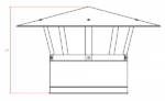 Galvanized Air Exhaust Chinese Hood