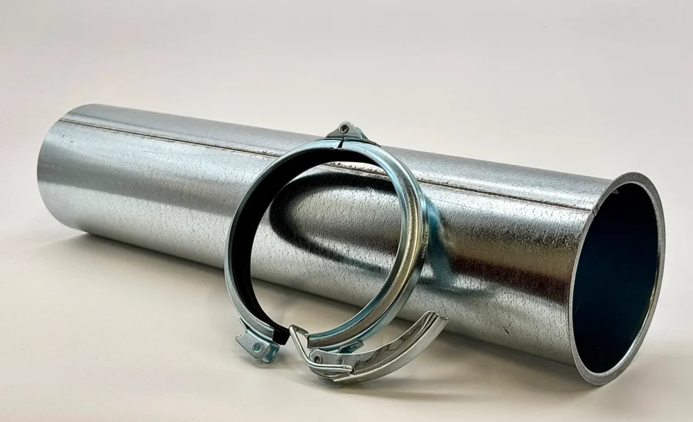 Tubo Telescopico Zincato 500mm con Fascetta
