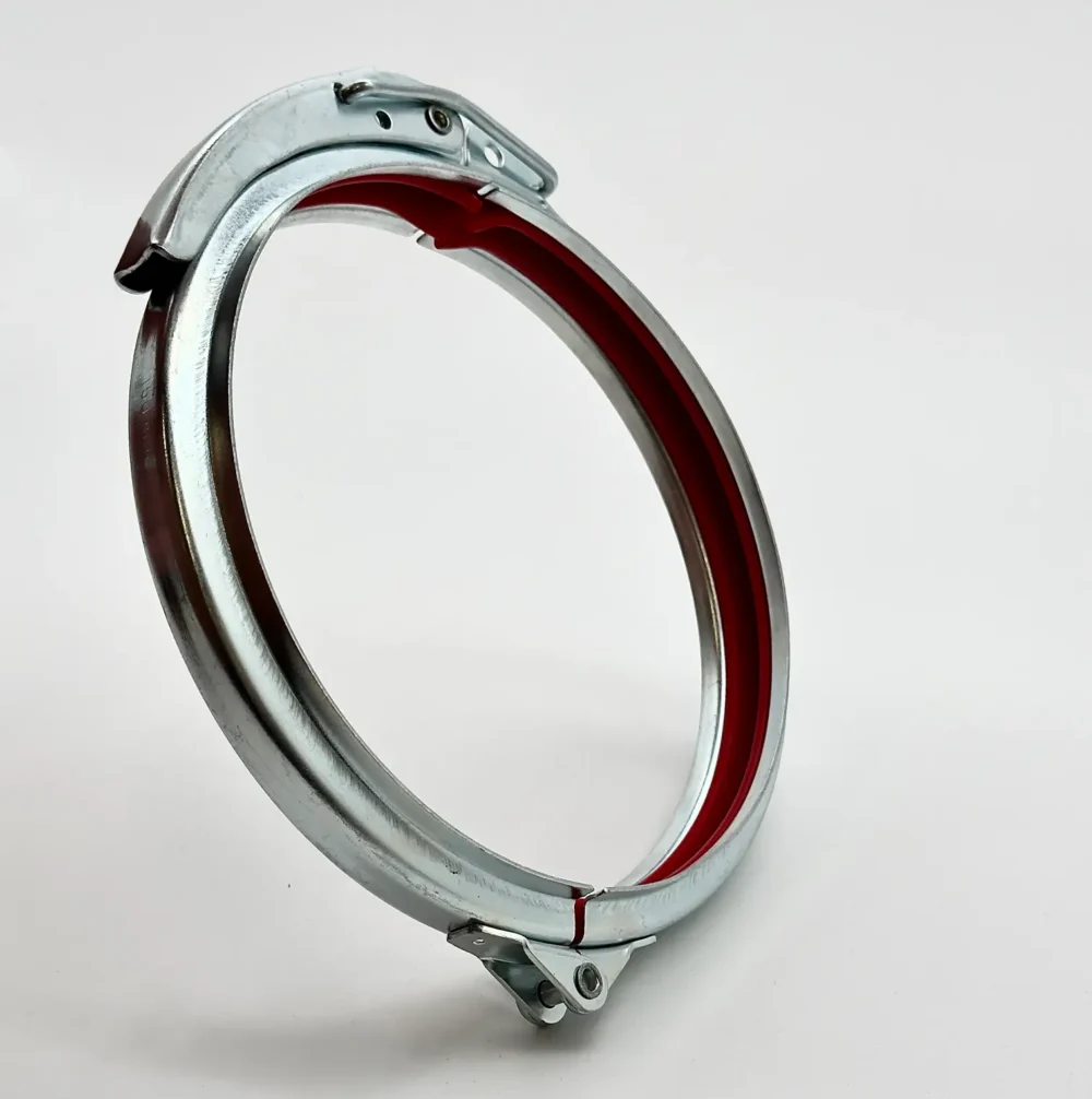 Spannschelle mit PVC-Gummieinsatz