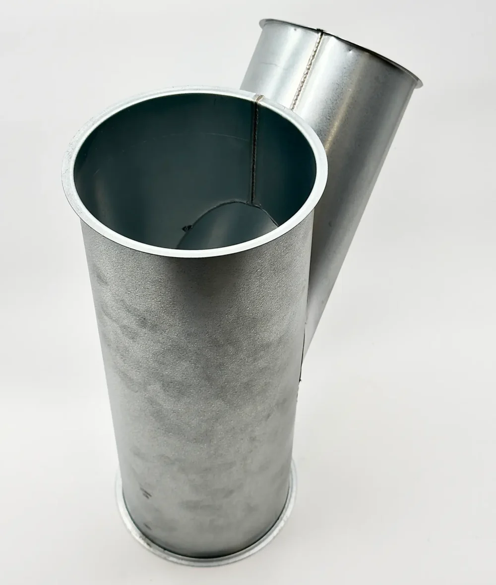 In this image we can see a 45 degrees branch pipe